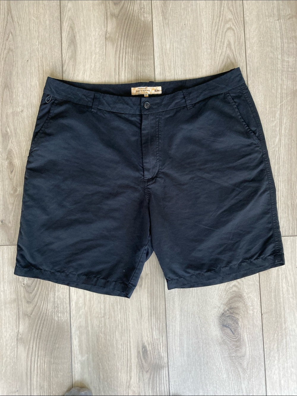 Quiksilver Waterman Collection Shorts Men’s 38 Waist Black Outdoor Travel Summer
